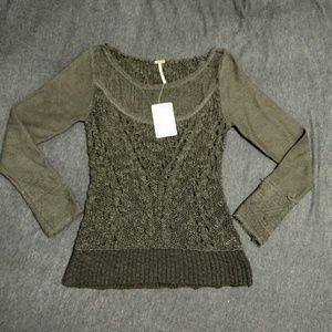 Free people lace sweater